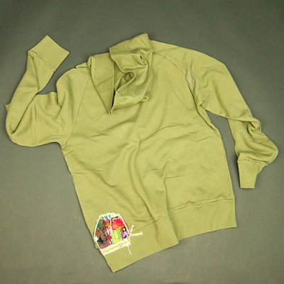 画像1: Jalian Pull-Over Hooded Swet (Olive) LサイズC