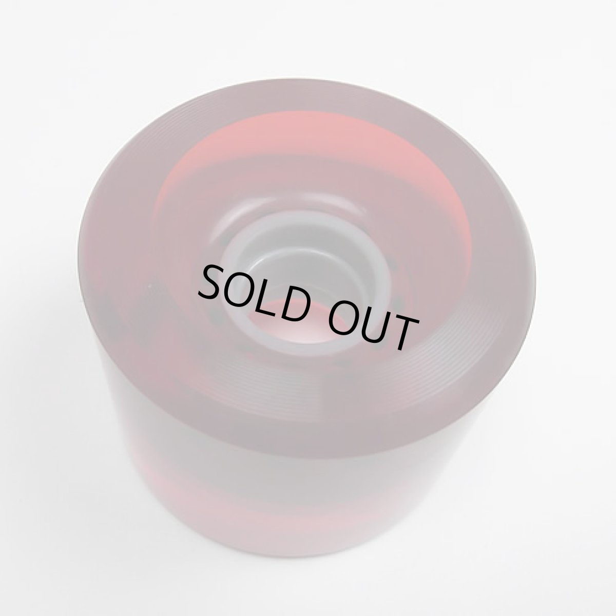 画像3: ノーブランド65mm/80aウィール【クリアーレッド】 (3)