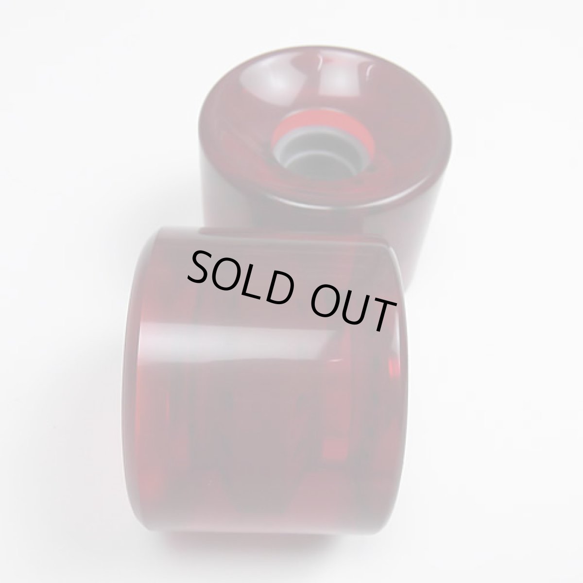 画像4: ノーブランド65mm/80aウィール【クリアーレッド】 (4)