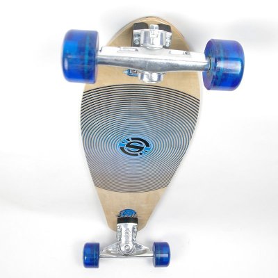 画像1: 28インチ オリジナル・スケートボード（Original Skateboards）社製 Derringer Super6コンプリート【ナチュラル青プリント】