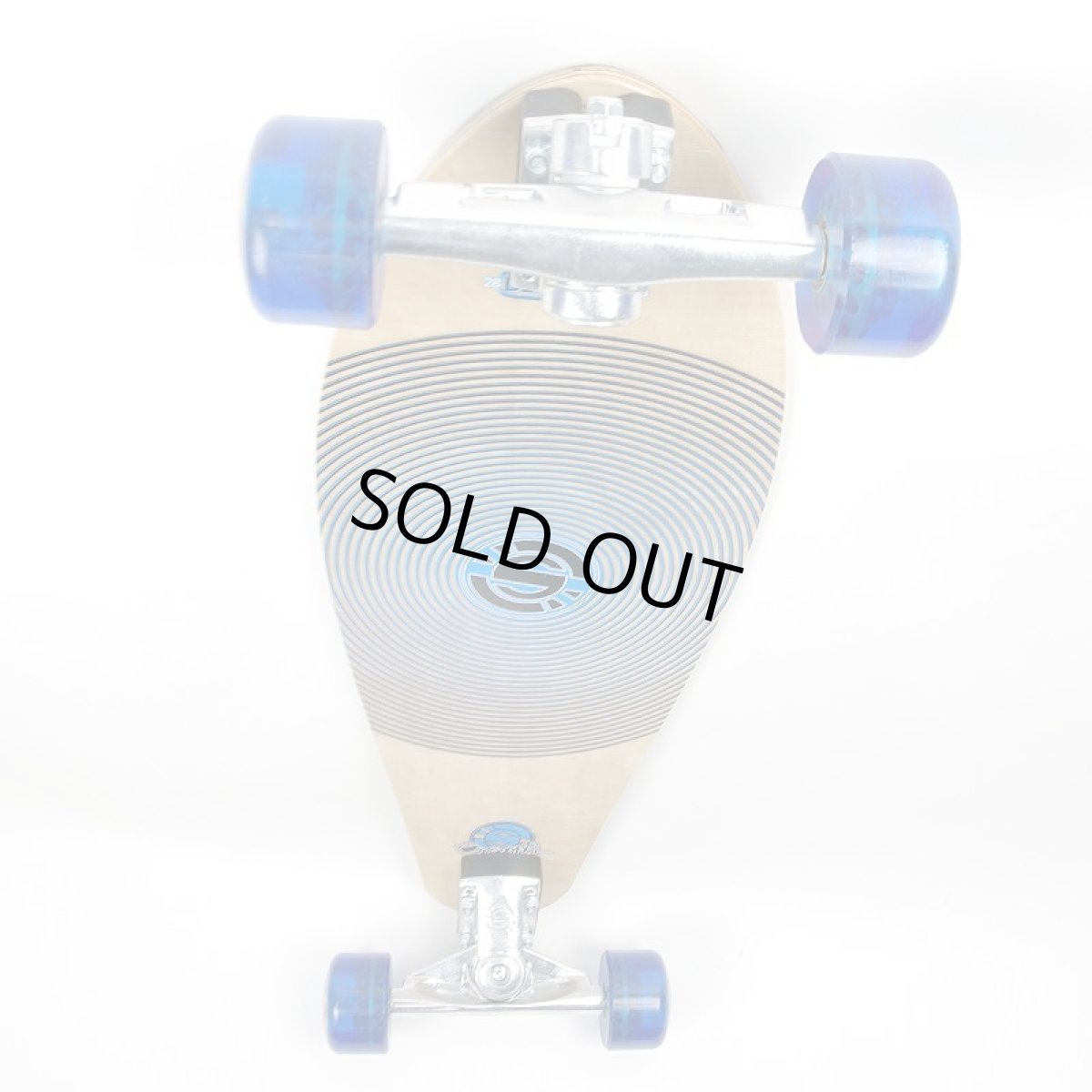 画像2: 28インチ オリジナル・スケートボード（Original Skateboards）社製 Derringer Super6コンプリート【ナチュラル青プリント】 (2)