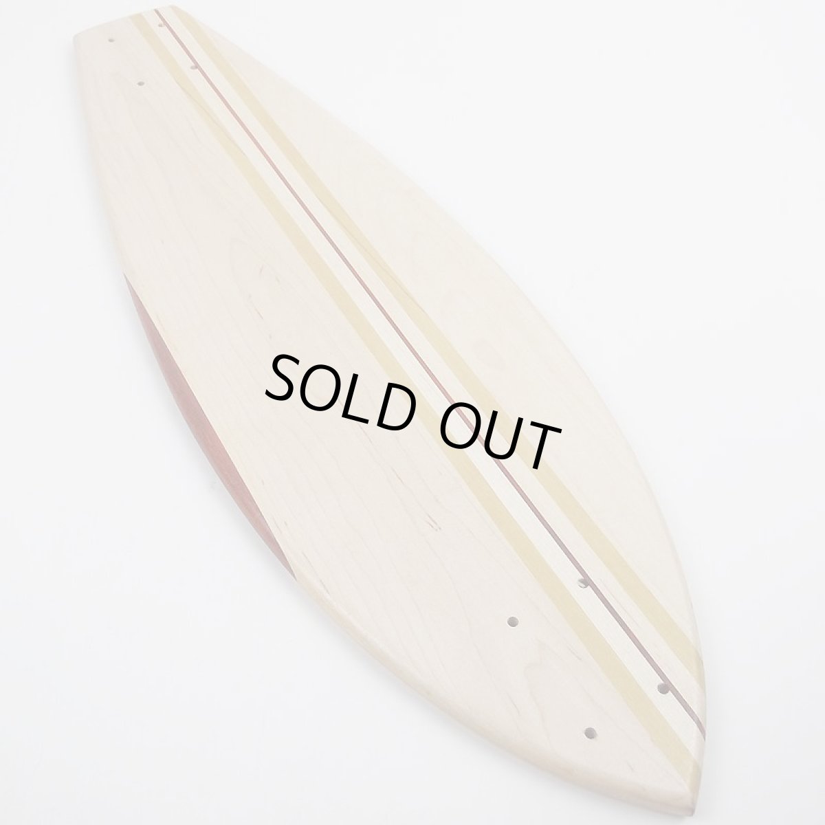 画像3: 27インチCB無垢材組木ミニクルーザー・スケートボードデッキ(ハンドメイド・アメリカ製)C (3)