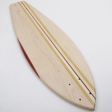 画像3: 27インチCB無垢材組木ミニクルーザー・スケートボードデッキ（ハンドメイド・アメリカ製）C (3)
