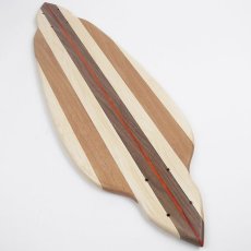 画像3: 27インチCB無垢材組木ミニクルーザー・スケートボードデッキ（ハンドメイド・アメリカ製）F (3)