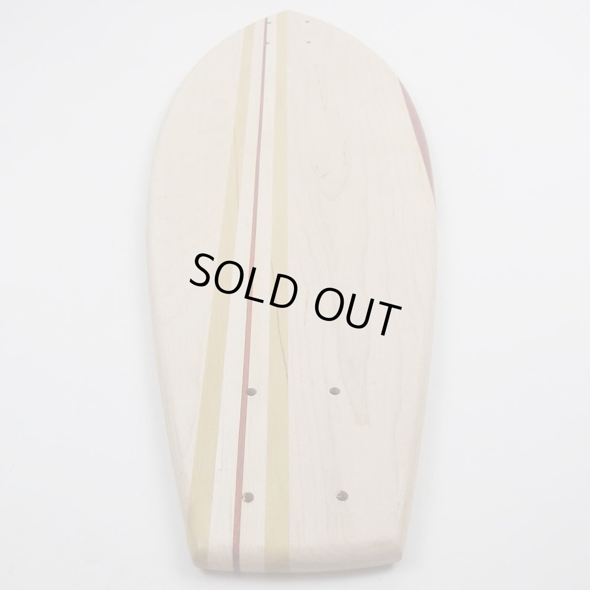 画像5: 27インチCB無垢材組木ミニクルーザー・スケートボードデッキ(ハンドメイド・アメリカ製)C (5)