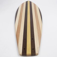 画像5: 27インチ無垢材組木ミニクルーザー・スケートボードデッキ（ハンドメイド・アメリカ製）A (5)