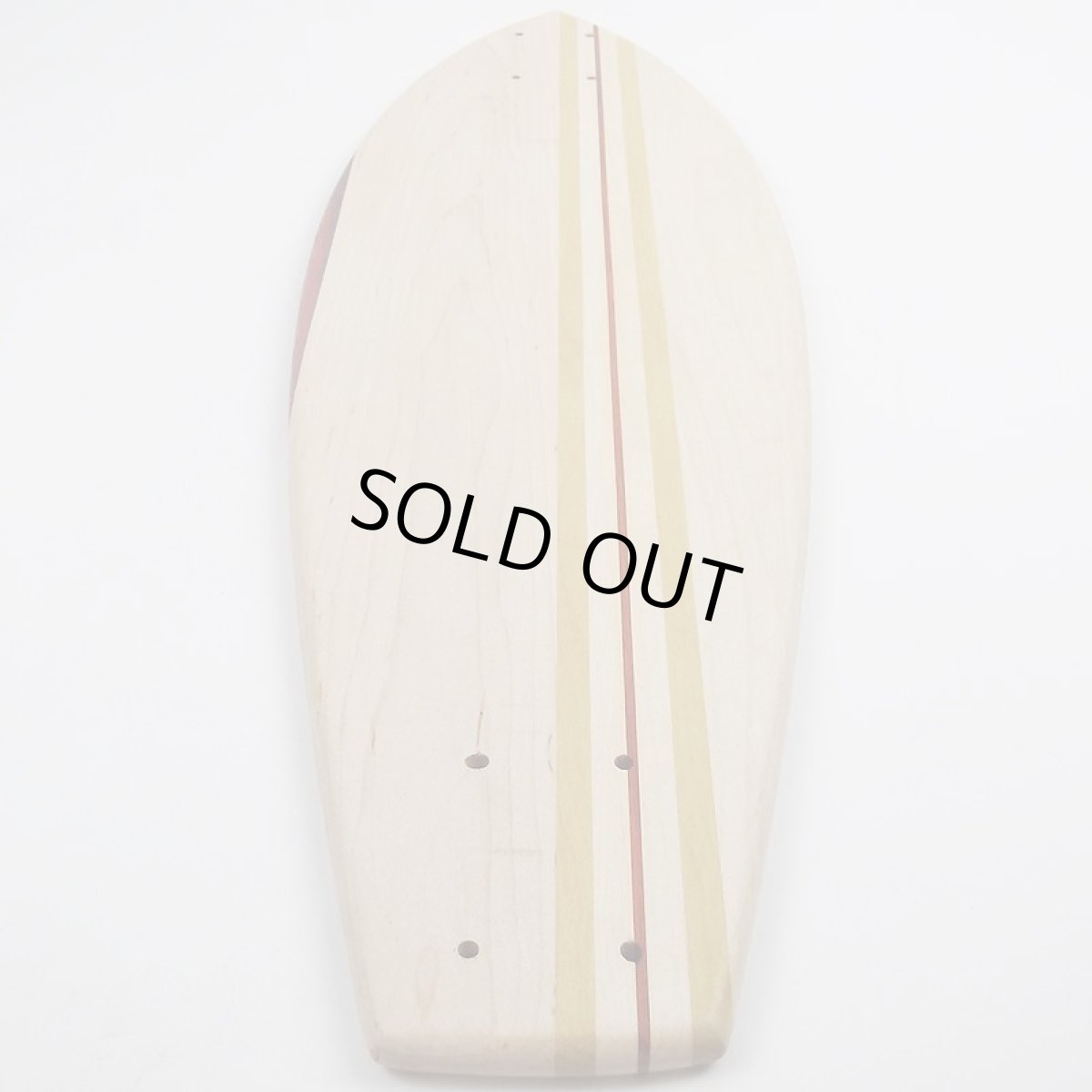 画像5: 27インチCB無垢材組木ミニクルーザー・スケートボードデッキ（ハンドメイド・アメリカ製）D (5)