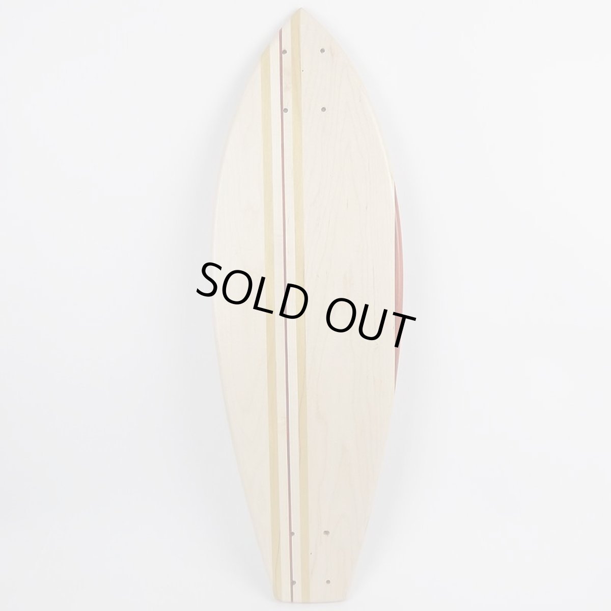 画像2: 27インチCB無垢材組木ミニクルーザー・スケートボードデッキ（ハンドメイド・アメリカ製）D (2)