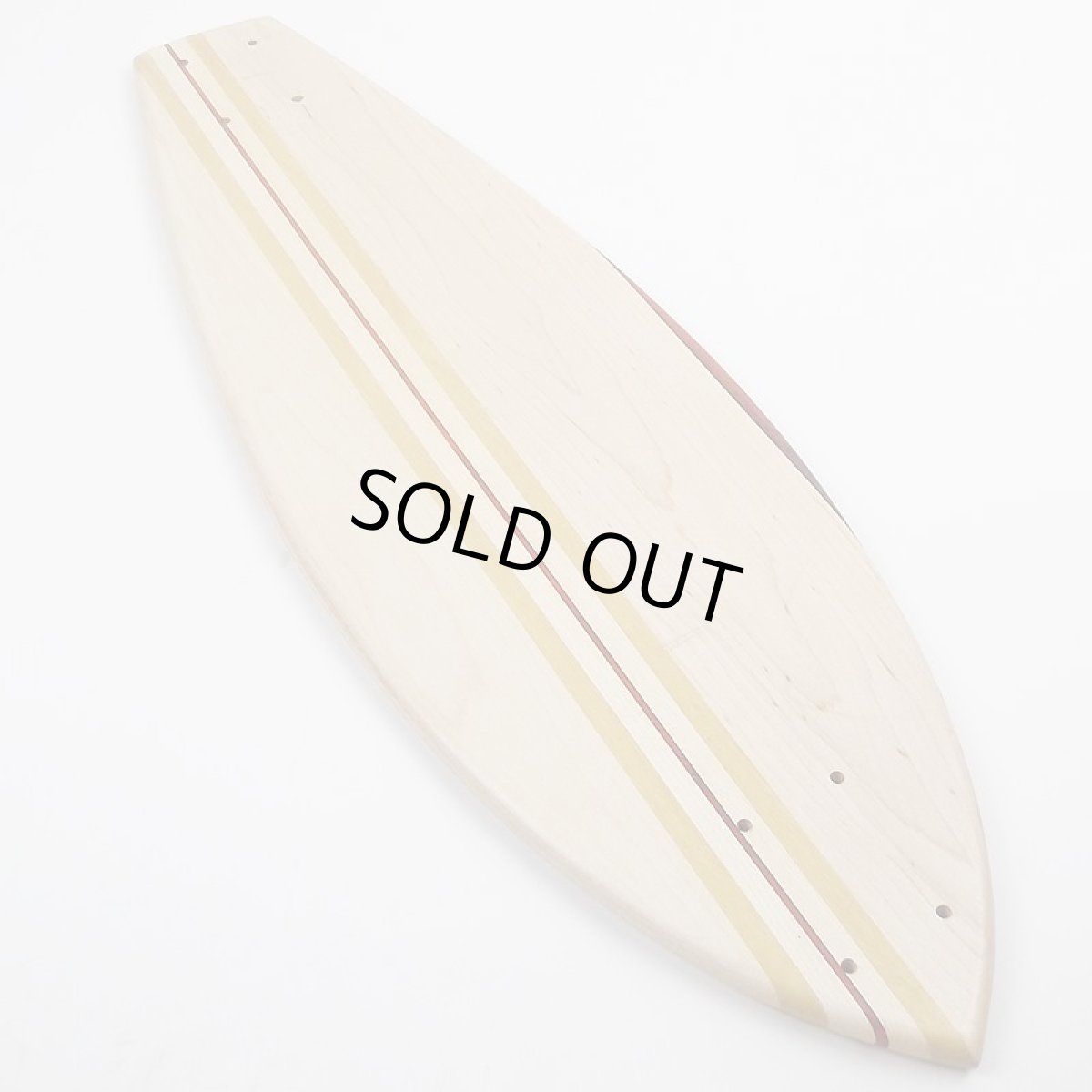 画像3: 27インチCB無垢材組木ミニクルーザー・スケートボードデッキ（ハンドメイド・アメリカ製）D (3)