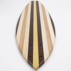 画像4: 27インチ無垢材組木ミニクルーザー・スケートボードデッキ（ハンドメイド・アメリカ製）A (4)