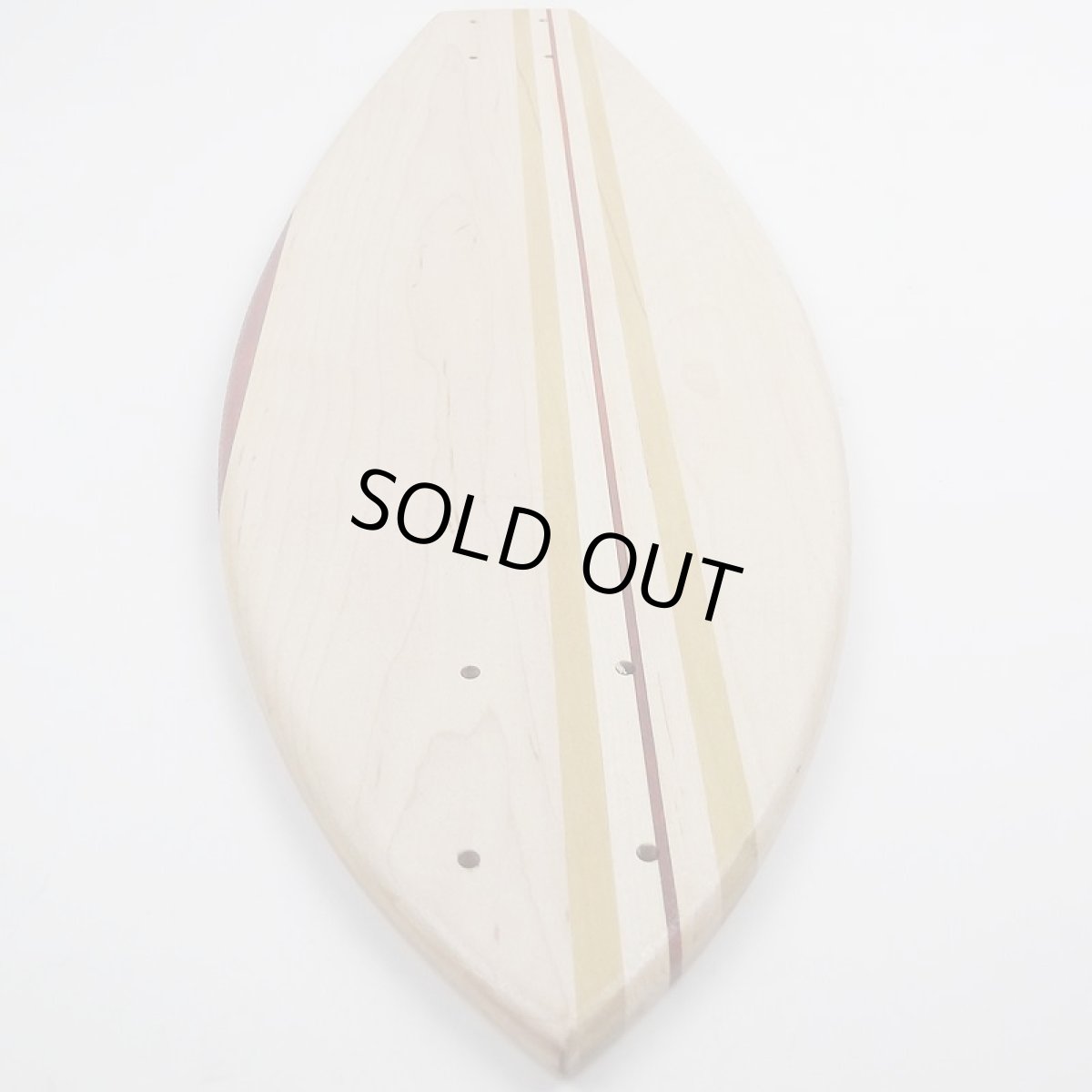 画像4: 27インチCB無垢材組木ミニクルーザー・スケートボードデッキ(ハンドメイド・アメリカ製)C (4)