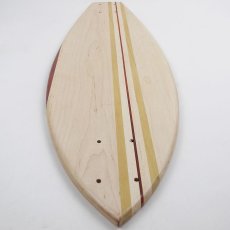 画像4: 27インチCB無垢材組木ミニクルーザー・スケートボードデッキ（ハンドメイド・アメリカ製）C (4)