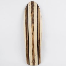 画像2: 22インチ無垢材組木ミニクルーザー・スケートボードデッキ（ハンドメイド・アメリカ製）D (2)
