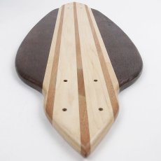 画像4: 27インチCB無垢材組木ミニクルーザー・スケートボードデッキ（ハンドメイド・アメリカ製）B (4)