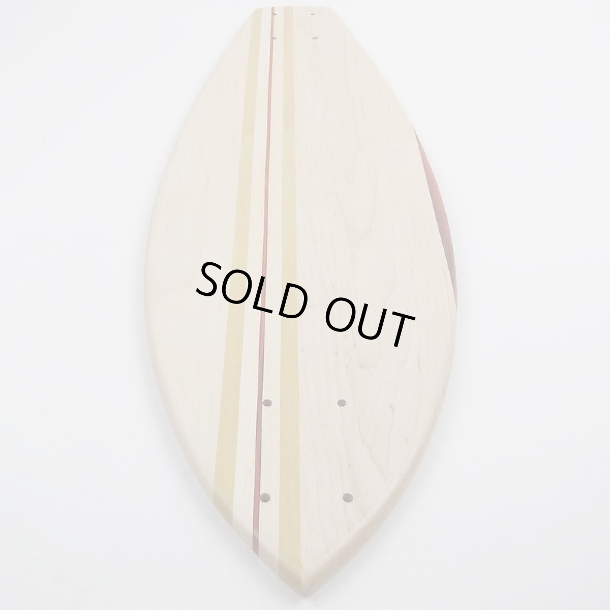 画像4: 27インチCB無垢材組木ミニクルーザー・スケートボードデッキ（ハンドメイド・アメリカ製）D (4)