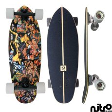 画像4: サーフスケート NitroSK8 スケートボード コンプリート Bali Bagus（バリ バグース）モデル28.5インチ x 9.5インチ (4)