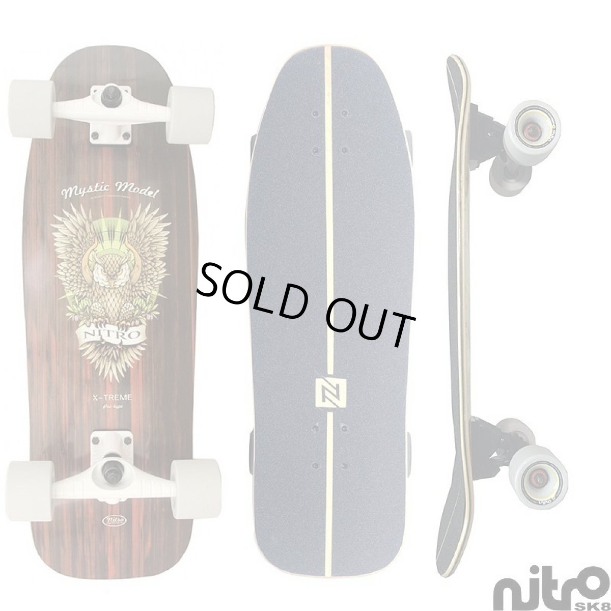 画像4: サーフスケート NitroSK8 スケートボード コンプリート Mystic（ミスティック）モデル 29.5 x 9.5インチ (4)