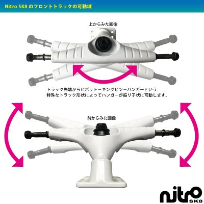 画像1: サーフスケート NitroSK8 トラック キット