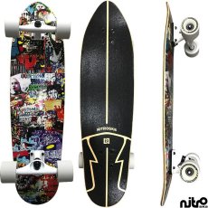 画像4: サーフスケート NitroSK8 スケートボード コンプリート Hermanos（ヘルマノス）モデル 34 x 10インチ (4)