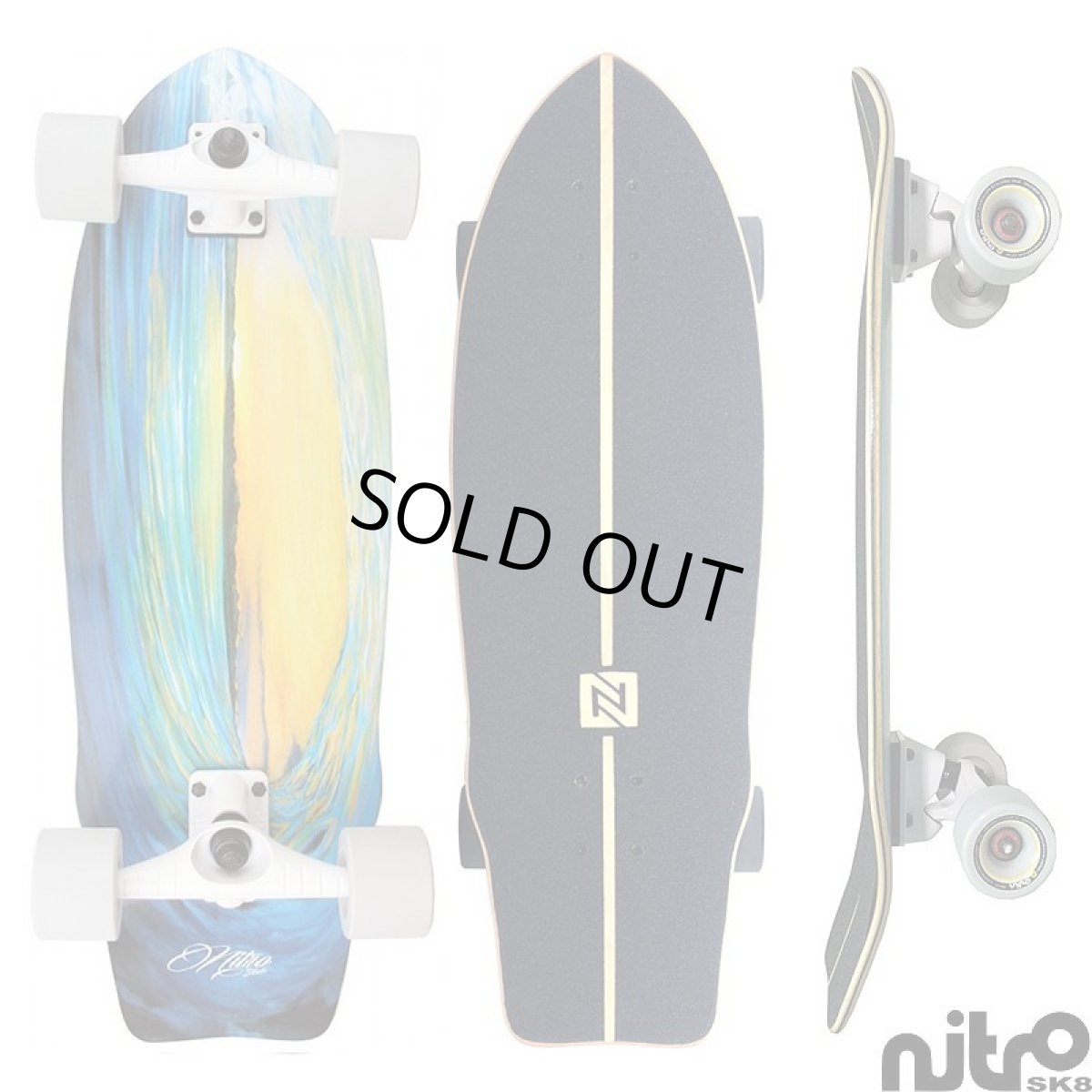 画像4: サーフスケート NitroSK8 スケートボード コンプリート Sunset（サンセット）29 x 9.5インチ (4)