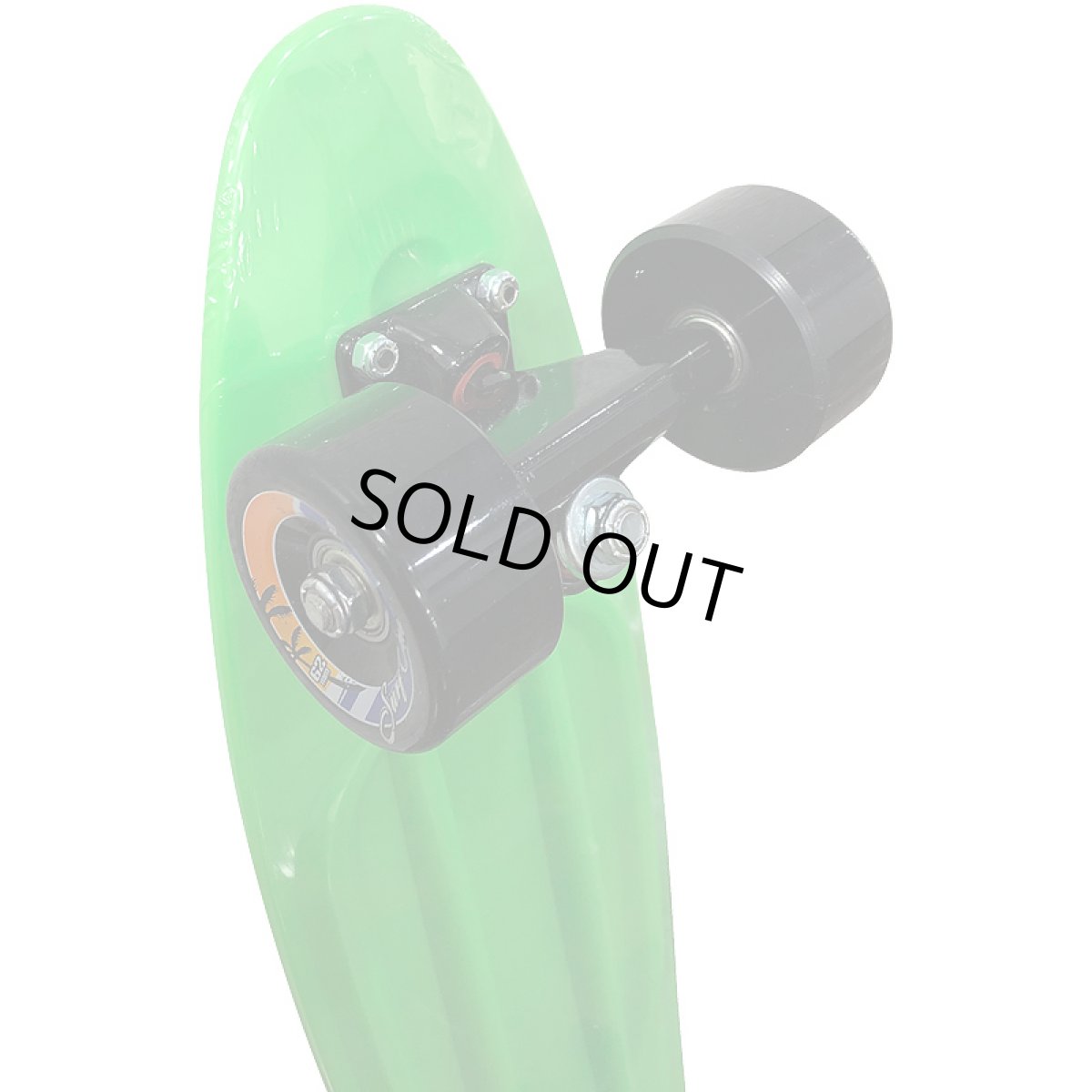 画像4: REKON22.5インチPENNYスケートボード・コンプリートモデル【緑黒】ウィール変更版 (4)