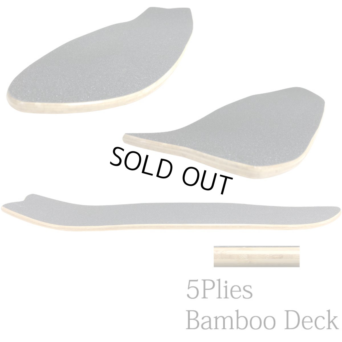 画像3: 30×9.5インチ 5plies バンブーデッキ (3)