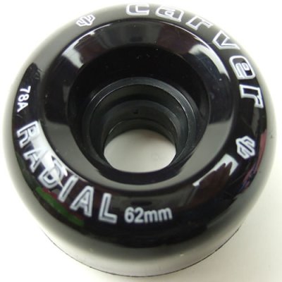 画像1: Carver純正ラジアルウィール62mm／78a（黒）