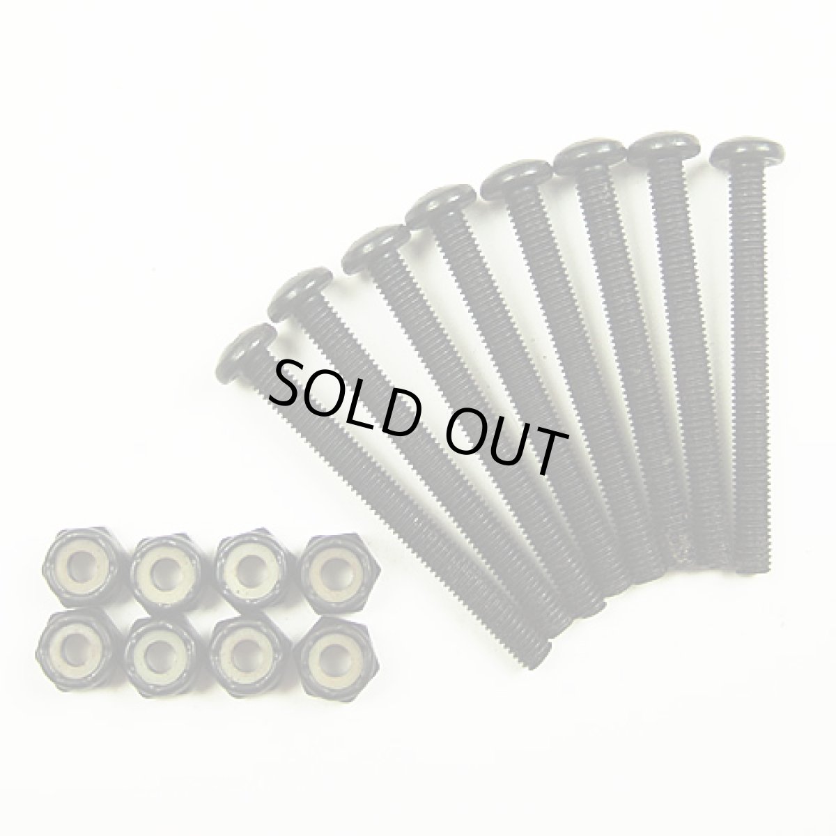 画像3: パンヘッド スケートボード用 ビス＆ナット キット（プラスネジ）（スケボー1台分） (3)