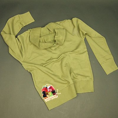 画像1: Jalian Pull-Over Hooded Swet (Olive) LサイズB