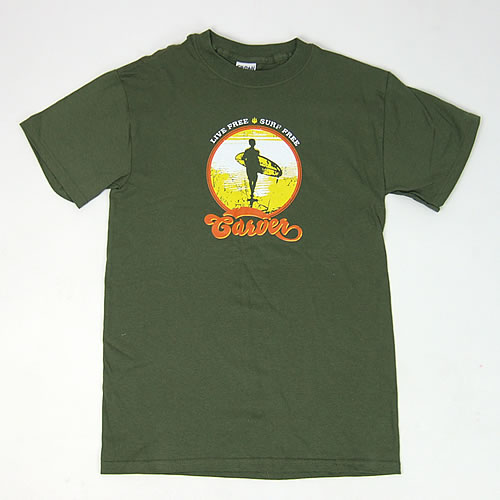 サーフ アパレル通販Carver （カーバー）Live Free Tシャツ